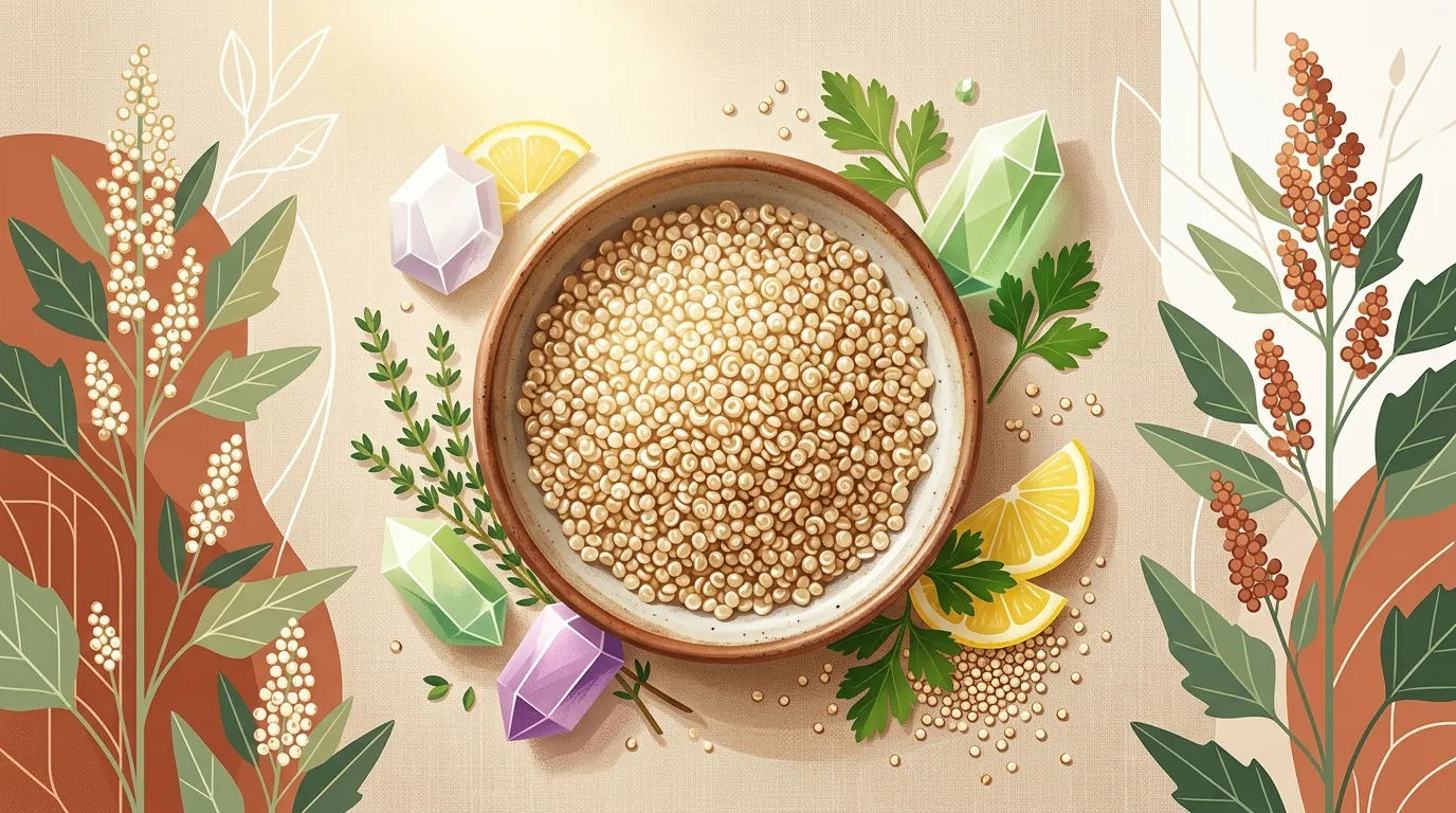 Bol de lentilles corail entouré de citron et herbes fraîches