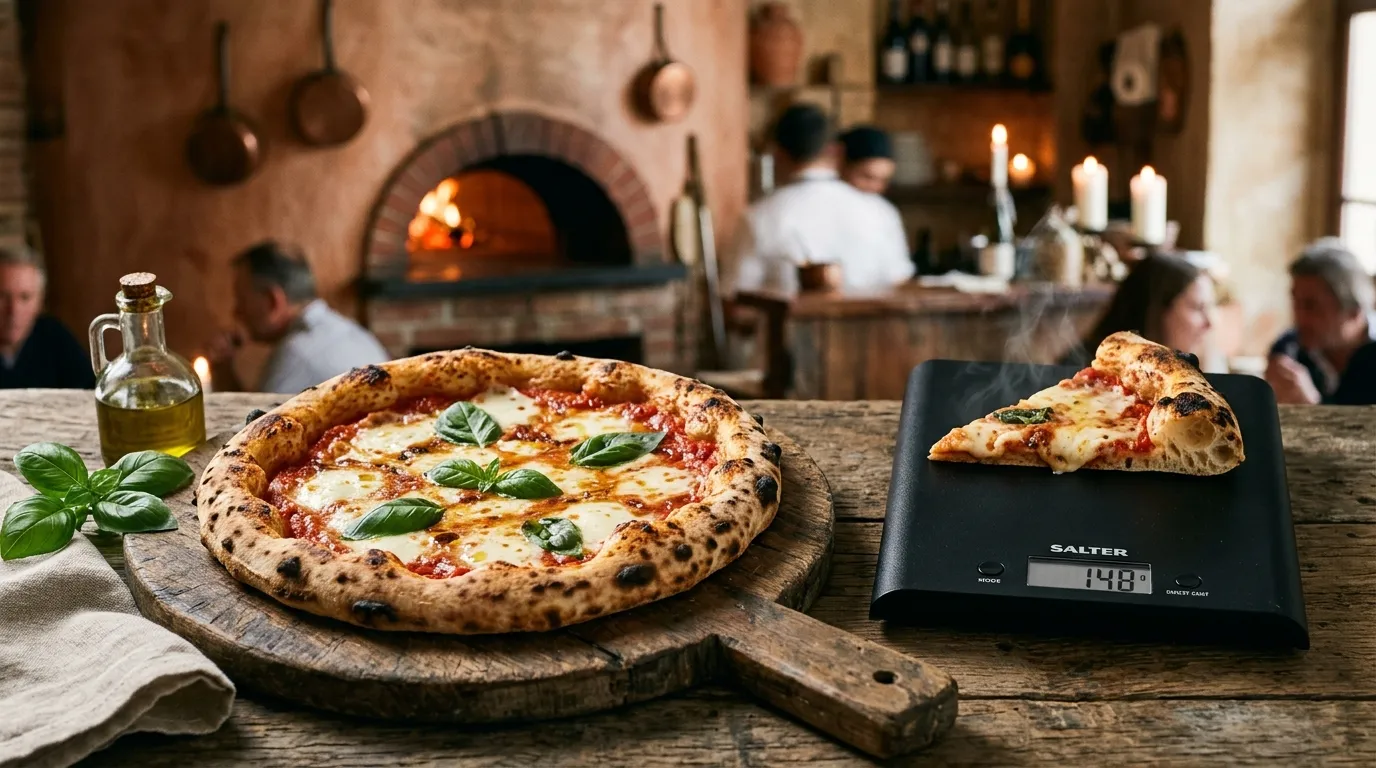 Poids pizza restaurant : portions et calories expliquées