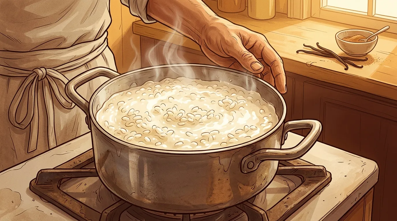 Mains versant des haricots dans une casserole de cuisine