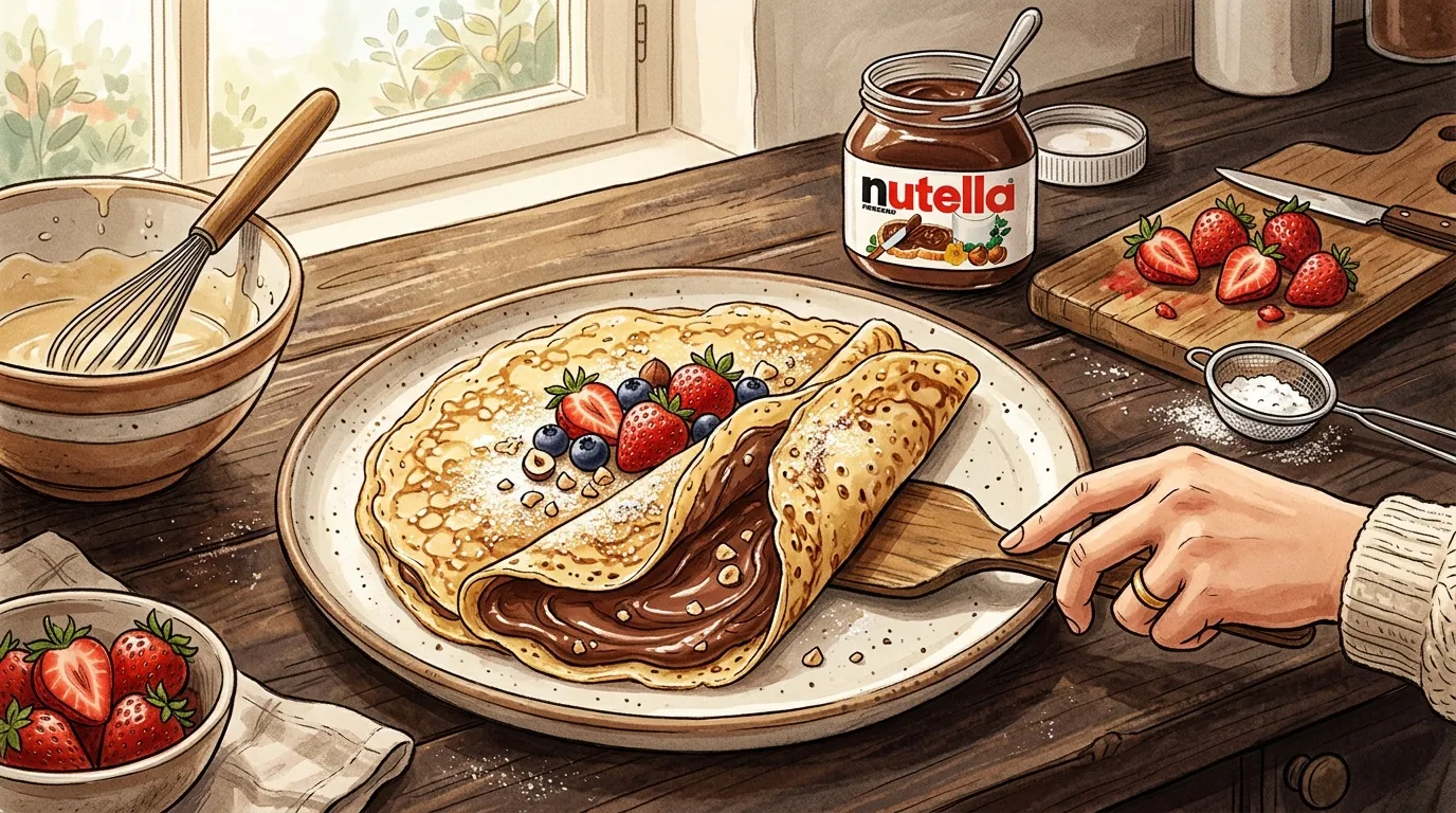 Combien de calories dans une crêpe au Nutella ?