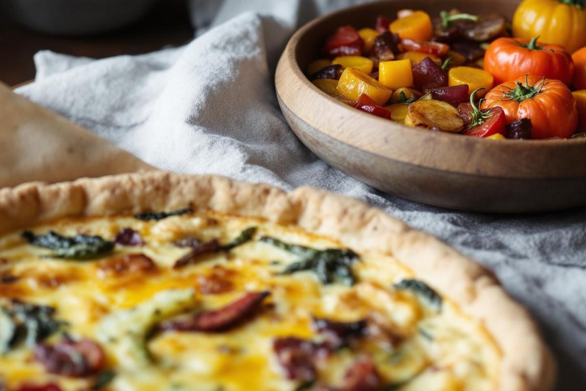 Voici la quiche express de décembre avec une pâte feuilletée et sans moule !